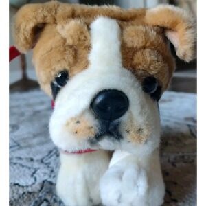 Keel Toy English Bulldog 8" Plush Stuffed Animal England w/Union Jack Red Blue